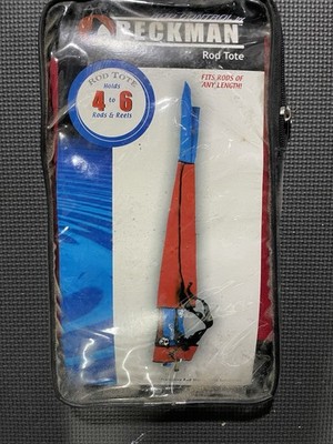 Beckman Protective Fishing Rod Control Tote Holds 4 to 6 Rods & Reels Any Length