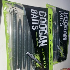 Googan Baits 6" Green Pumpkin Blue GLL-6-GPB Lunker Log for both it is 15  