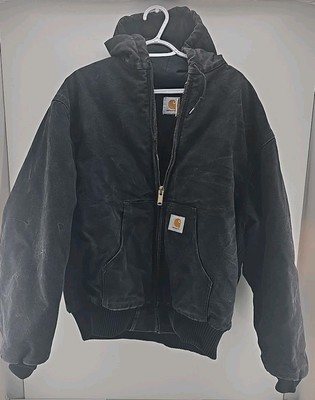 CARHARTT JQ1005 Mens Duck Canvas Quilt Lined Hooded Jacket 2XL | eBay