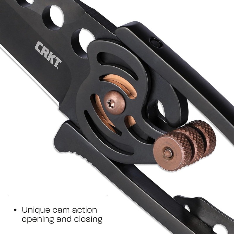 Snap Lock Everyday Carry EDC Folding Knife with Snap Lock:420J2 Steel Plain Edge