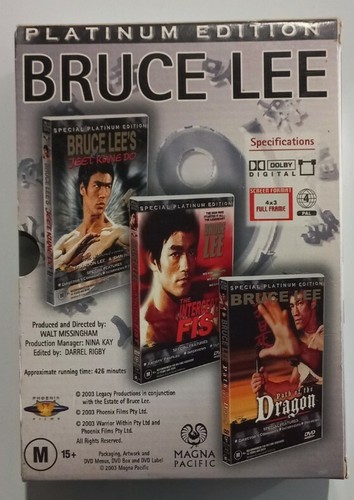 Bruce Lee Platinum Edition DVDs, Path of the Dragon, Intercepting Fists, 6 Discs - Picture 2 of 3