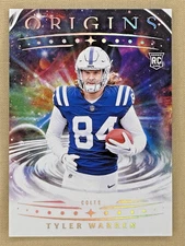 2025 Panini Origins Tyler Warren RC Indianapolis Colts Rookie TE #135