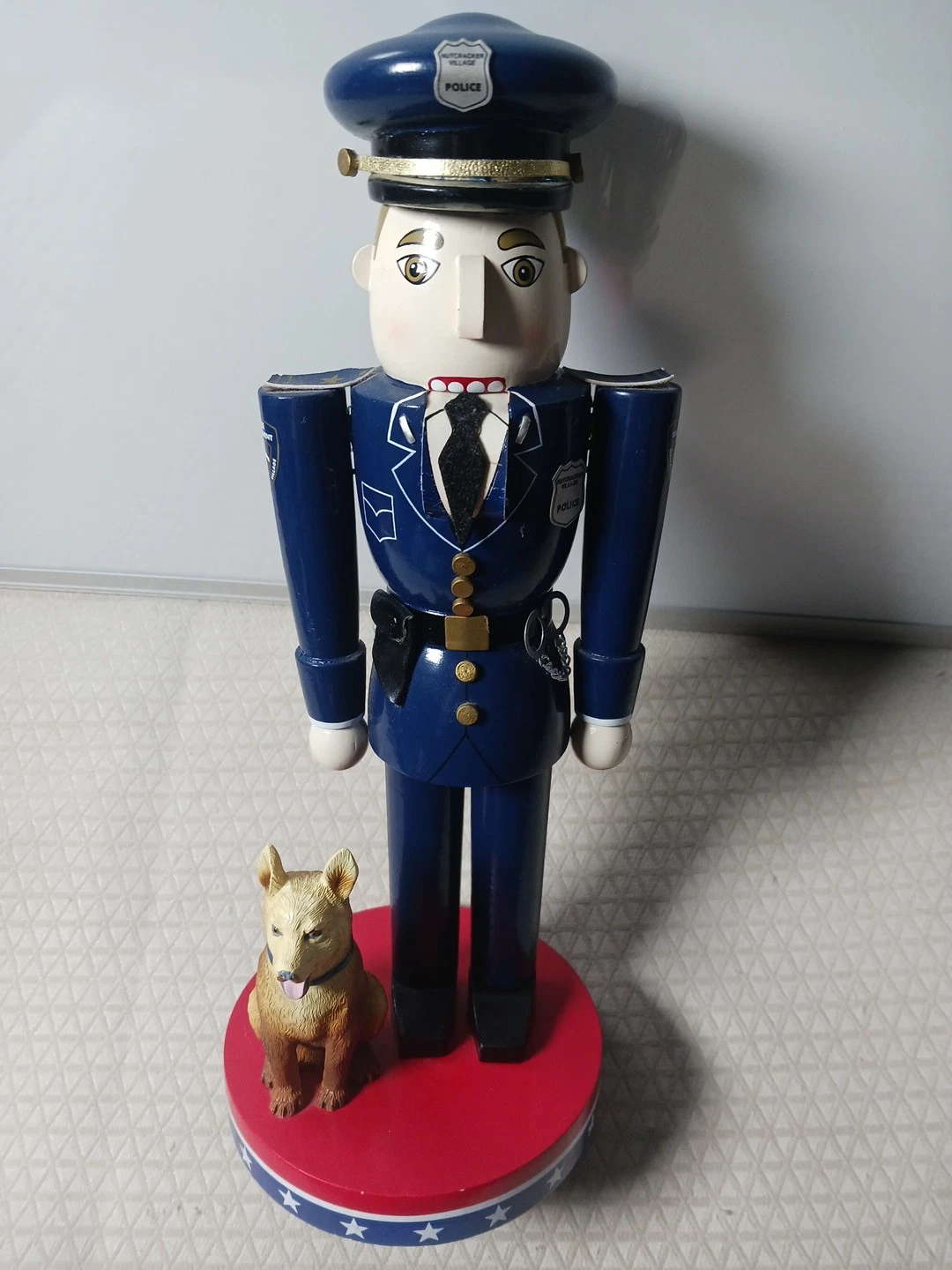 Special Anniversary Edition Police Nutcracker with K-9 Dog by Nutcracker Village