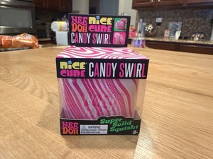 New Authentic NEEDOH Nice Cube Candy Swirl NEE DOH fidget Squeeze Toy