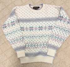 Vintage Eddie Bauer snowflake wool sweater med made in USA