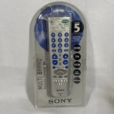 Sony Remote Control Commander RM-V302 DVD TV VCR SAT Cable 5 Components New