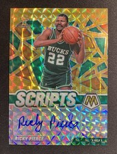 2020-21 Panini Mosaic Scripts Orange Prizm Ricky Pierce #SC-RPE Auto
