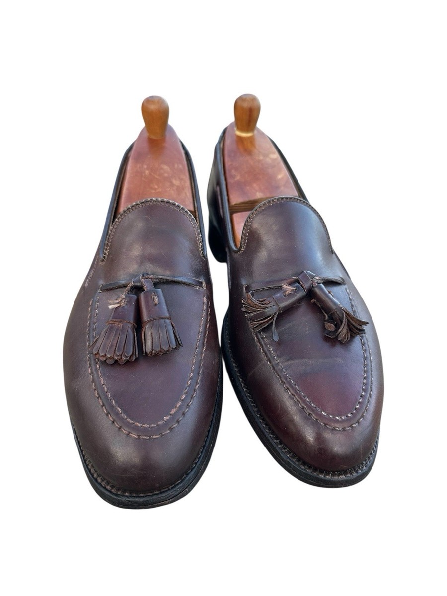 Alden X Brooks Brothers 772 Shell Cordovan Tassel Loafers 8C With
