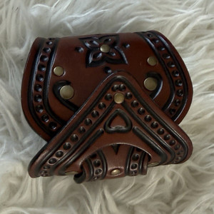 Brown Leather Women’s Cuff Bracelet