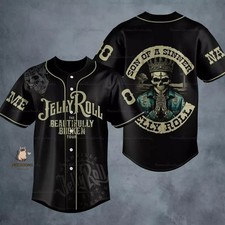 Personalized Jelly Roll Jersey Jelly Roll baseball jersey, 3d gift,2025 hot