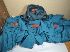 Red Kap SP14 Work Shirt Men Large Long Sleeve Button Industrial Uniform Lot of 4