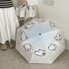 Gradient Puppy Umbrella Sun Protection UV Protection Black Glue Sun Umbrella Thr