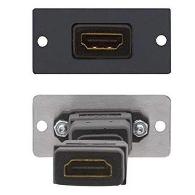 Kramer Electronics W-H HDMI Wall Plate Insert, Single Slot, Gray
