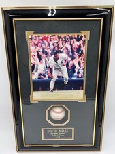 VTG David Wells –Yankees Perfect Game Signed Baseball Shadowbox Display With COA