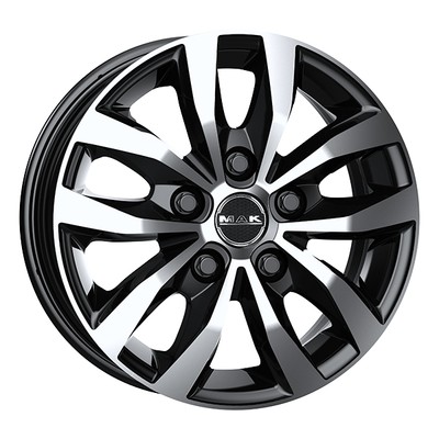 ALUFELGE MAK LOAD 5 FUR OPEL VIVARO-C M1 7X17 5X108 BLACK MIRROR NOZ