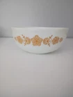 Vintage PYREX 404 Butterfly Gold 4 Qt Mixing Bowl Opal Glass USA Large 10.25”