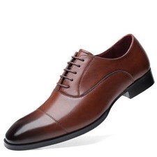Fashion Men's Faux Leather Pointed Toe Lace Up Shoes Formal Wedding Club Oxfords