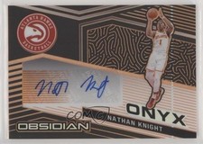 2020-21 Panini Obsidian Onyx Electric Etch Orange 26/50 Nathan Knight Auto 0c6