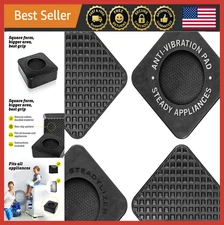 Washing Machine Anti-Vibration Pads 4pc Set - Noise Reduction & Stability