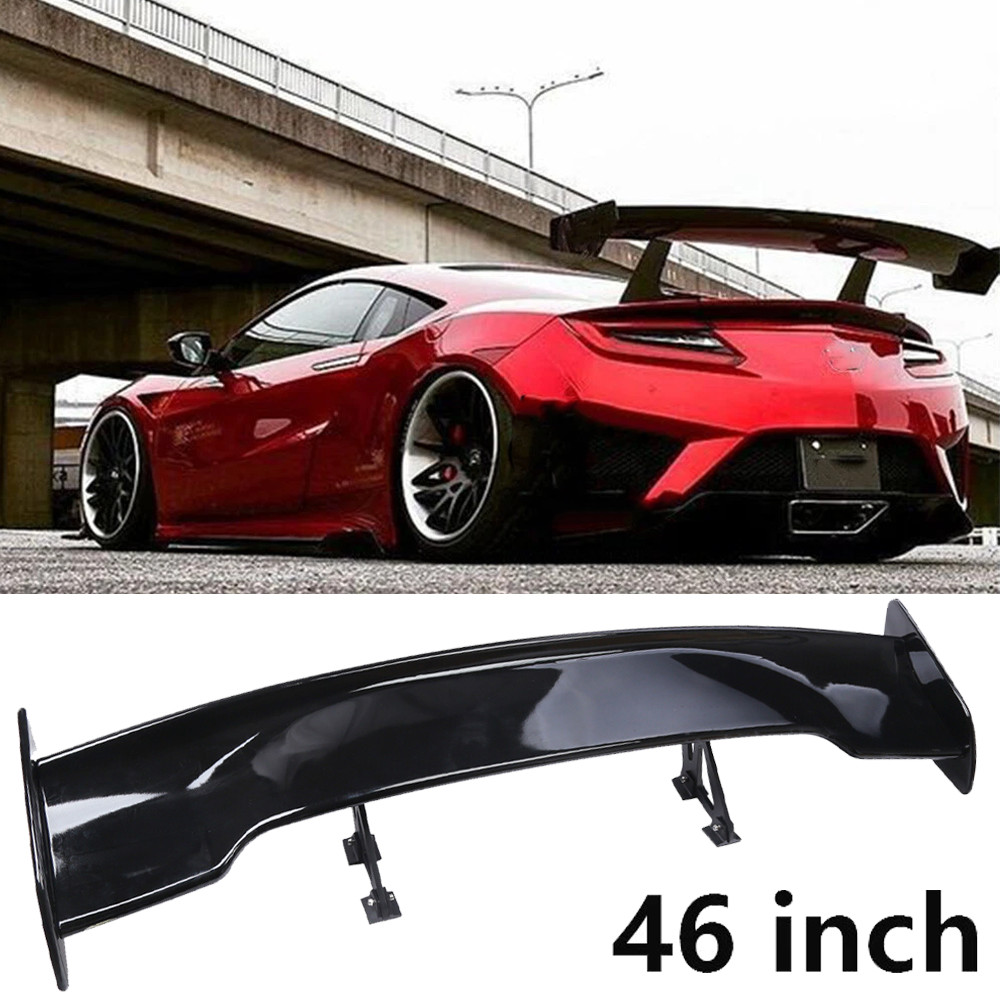 47" Glossy Black Rear Trunk Lid High Wing Spoiler ABS For Acura NSX Coupe