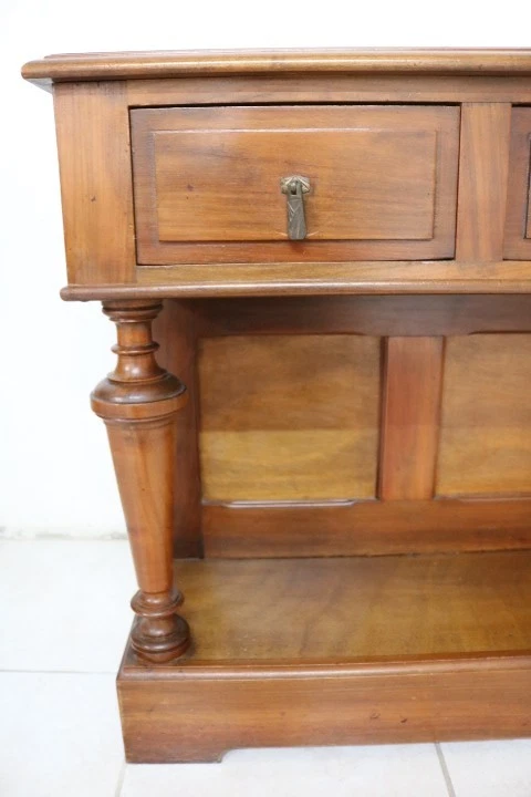 Vintage 1960/70 Superbe Meuble d'Appoint/de rangement en bois massif - Photo 3/4