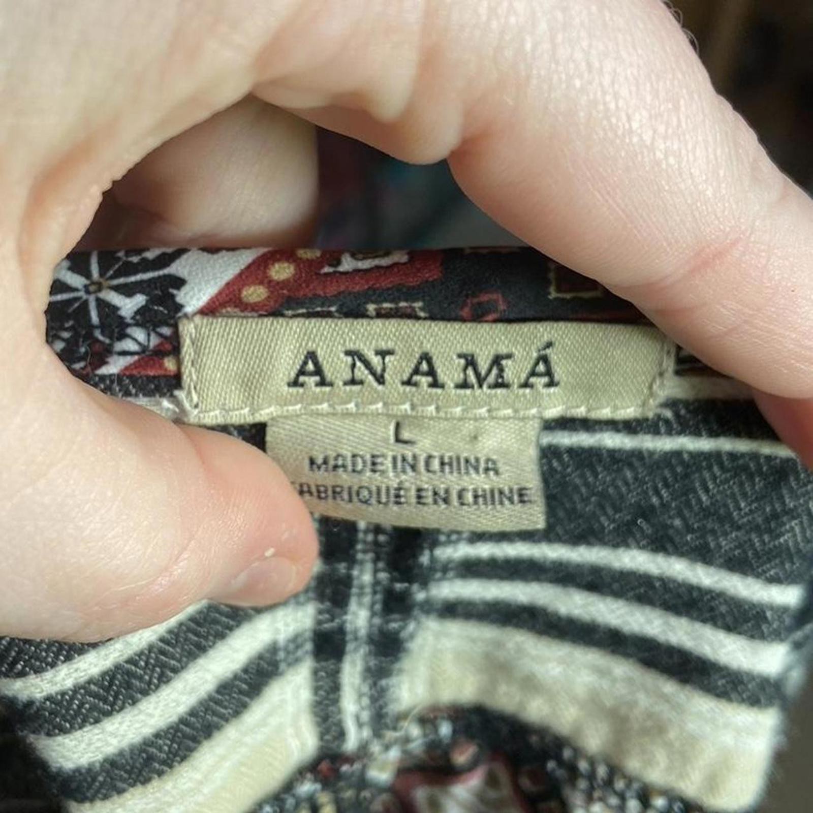 Patchwork & three quarter length sleeve peasant b… - image 4