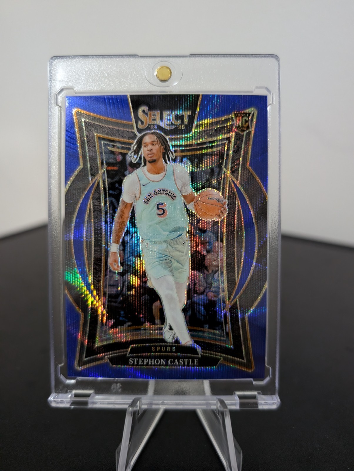 Stephon Castle 2024-25 Select Basketball Concourse Blue Wave Prizm /75 RC Rookie