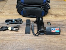 Sony Handycam HDR-CX220 Black Handheld Full HD Video Camcorder Bundle Tested