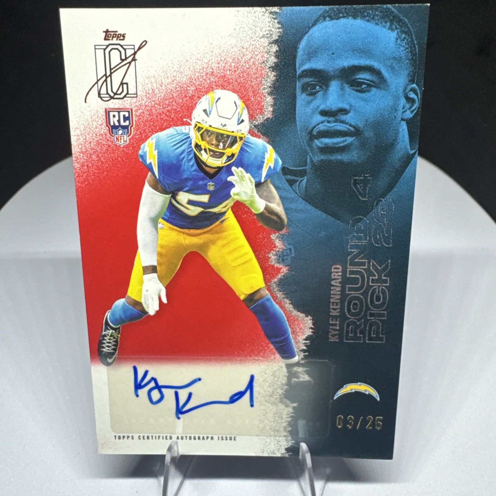 Kyle Kennard Topps Signature Class #213 Red Lava