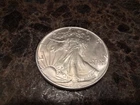 1986 American Silver Eagle $1 Coin, First Year of Issue, 1 oz .999 Fine Silver