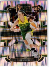 2024 Panini Select WNBA Prizms Silver Flash Nika Muhl #27 | Seattle Storm