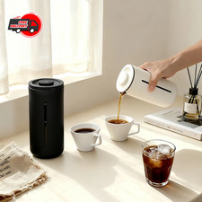 TIMEMORE U French Press Coffee Maker 450ml Heat Resistant Glass Stainless Steel