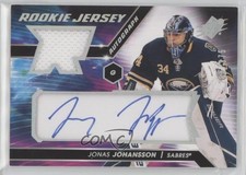 2020-21 SPx Rookie Auto Jersey Tier 1 /375 Jonas Johansson #JJ Auto av1