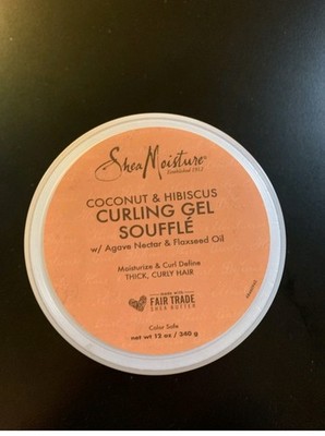 Shea Moisture Coconut & Hibiscus Curling Gel Souffle 12oz Agave Flaxseed