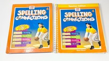 Vintage Lot 2 2004 Spelling Connections Homeschooling Books Grade 4