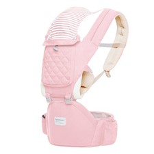 Baby Carrier Newborn to Toddler, 6-in-1 Baby Carrier with Hip Seat Lumbar Sup...