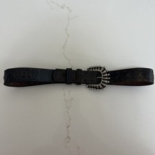 Miss Me Girls Leather Belt with Rhinestones Size 26 M Rodeo Cowgirl Western