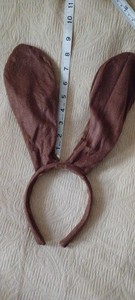 Brown Rabbit Flexible Wired Bunny Ears Headband Headwear 4 Costume Party Shows