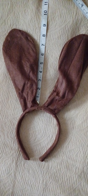 Brown Rabbit Flexible Wired Bunny Ears Headband Headwear 4 Costume Party Shows