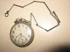 ANTIQUE ELGIN  SILVER POCKET WATCH SIZE 1.75 DIAMETER  NOT RUNNING
