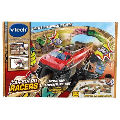 VTECH Car-Board Racers - Monster-Adventure Set Rennbahn, Mehrfarbig