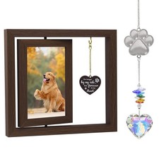 Dog Memorial Gifts for Loss of Dog Wooden Picture Frames for 4x6 Photos  2