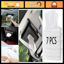 Car Tissue Holder for Sun Visor - Includes 7 PCS Refill, Auto Napkin Dispenser
