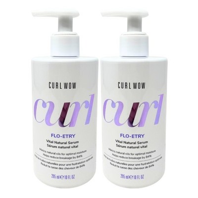 2 Pack - Color Wow Curl Wow FLO-ETRY Vital Natural Curly Hair Serum,10oz (295mL)