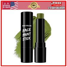 BAD COLOR Ogre Green Face Paint Stick Matte Eye Black for Halloween Cosplay