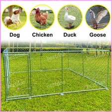 10x10ft Outdoor Pet Dog Run House Kennel Cage Enclosure with Door Lock Playpen