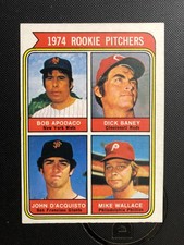 1974 Topps Baseball #608 Apodaco Misspelling Variation EXMT