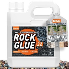 Rock Glue,32OZ 99% Stronger Bond Gravel Binder for Pea Gravel, Pebble&StoneSt..