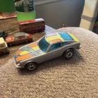 Vintage 1976 Hot Wheels Datsun Z Whiz Silver Gray Hong Kong Black Wall Tires