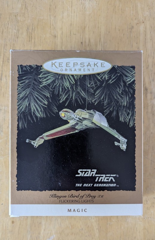 Hallmark Keepsake Star Trek the Next Generation Klingon Bird of Prey Ornament 94